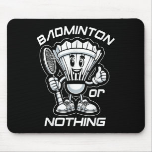 Badminton Forever Cartoon Shuttle And Racket Graph Mouse Pad