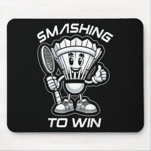 Badminton Forever Cartoon Shuttle And Racket Graph Mouse Pad