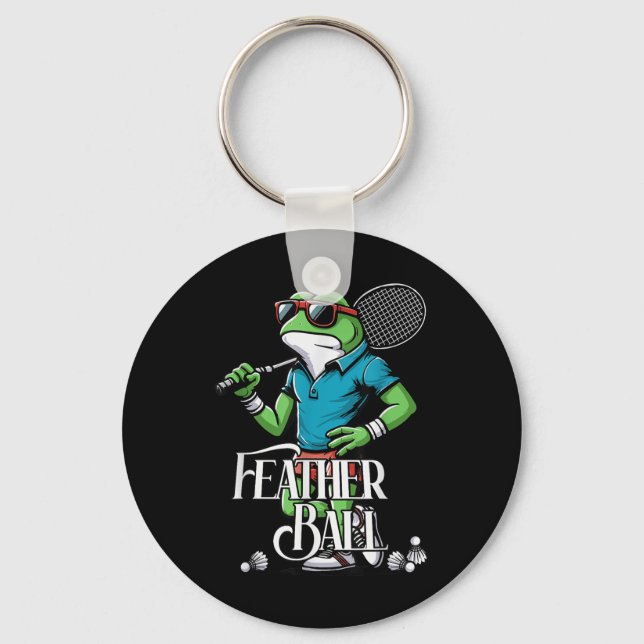Badminton Frog Shuttle Poona  Key Ring (Front)