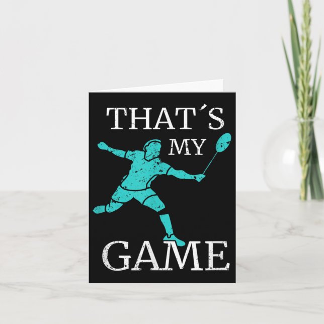 Badminton Funny Quotes Badminton Player  Card (Front)