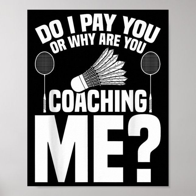 Badminton Game Coaching Shuttle Player Badminton  Poster (Front)