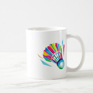 Badminton Game Shuttle Sport Badminton Pop Art Coffee Mug
