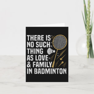 Badminton Game Such Thing Shuttle Badminton Player Card