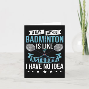 Badminton Games Funny Sports Training Competition Card