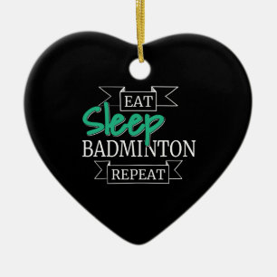 Badminton Gift Ceramic Ornament