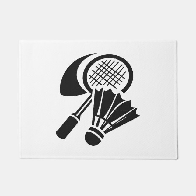 Badminton gift ideas doormat (Front)