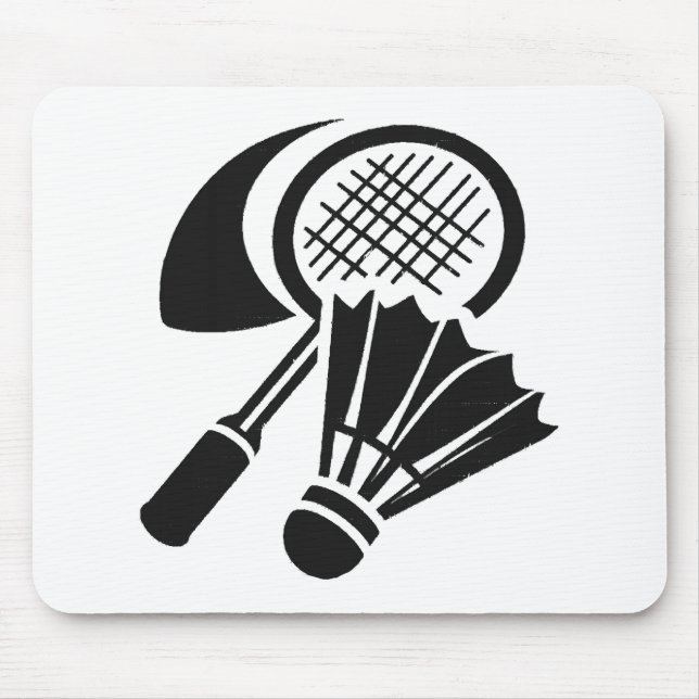 Badminton gift ideas mouse pad (Front)