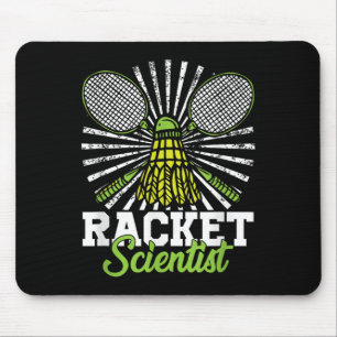 Badminton Gift Shuttle Racket Scientist Badminton Mouse Pad