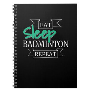 Badminton Gifts Notebook