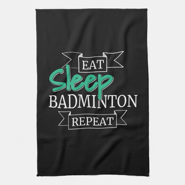 Badminton Gifts Tea Towel (Vertical)