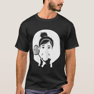 Badminton Girl Shuttle Player For Girls  T-Shirt