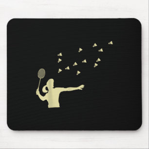 Badminton Girl Shuttle Woman Girl Shuttle Racket  Mouse Pad