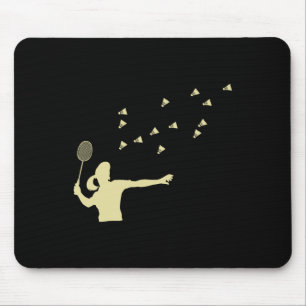 Badminton Girl Shuttle Woman Girl Shuttle Racket Mouse Pad
