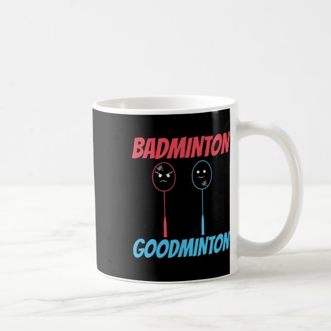 Badminton Goodminton Racket Meme  Coffee Mug (Right)