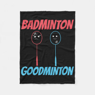 Badminton Goodminton Racket Meme Fleece Blanket