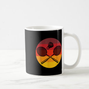 Badminton Graphic Badminton Player Shuttle Sports Coffee Mug