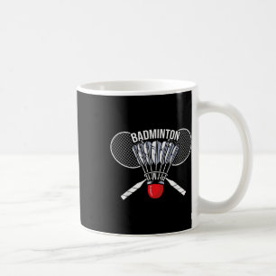 Badminton Graphic Badminton Player Shuttle Sports  Coffee Mug
