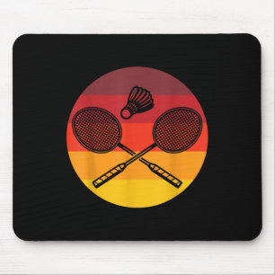 Badminton Graphic Badminton Player Shuttle Sports  Mouse Pad