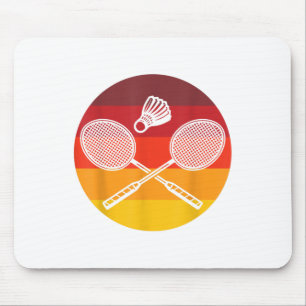 Badminton Graphic Badminton Player Shuttle Sports  Mouse Pad