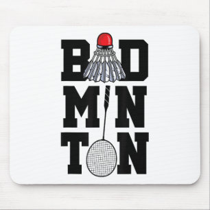 Badminton Graphic Badminton Player Shuttle Sports  Mouse Pad