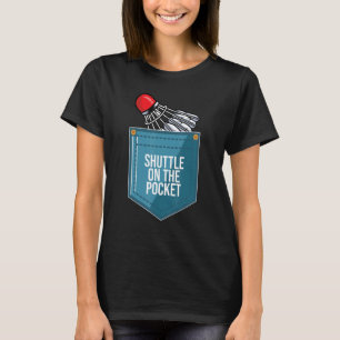 Badminton Graphic Badminton Player Shuttlecock Spo T-Shirt