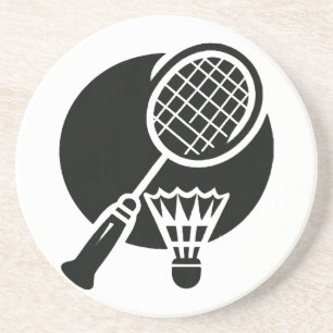 Badminton Graphic Coaster