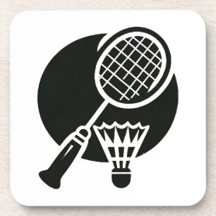 Badminton Graphic Coaster