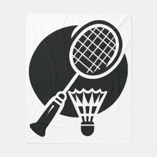 Badminton Graphic Fleece Blanket