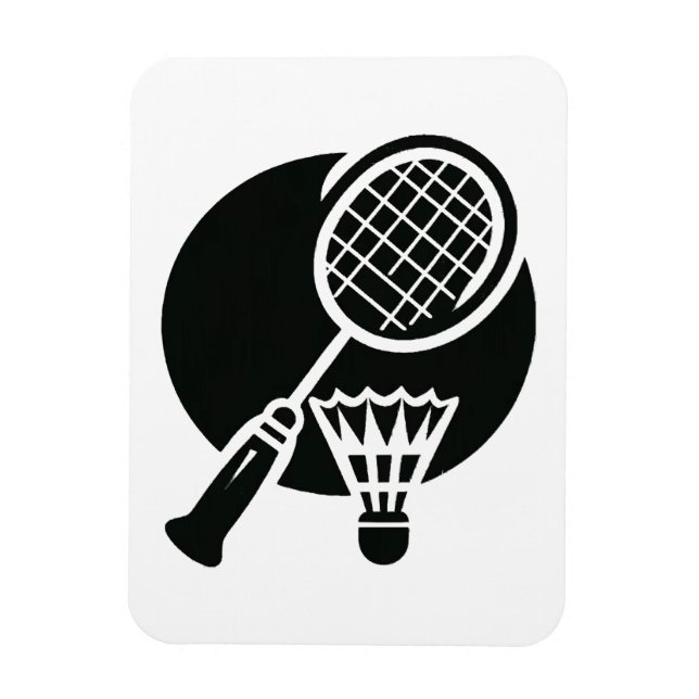 Badminton Graphic Magnet (Vertical)
