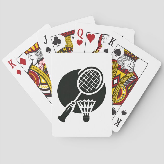 Badminton Graphic Playing Cards (Back)