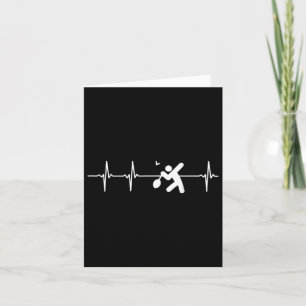 Badminton Heartbeat Card