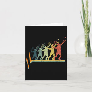 Badminton Heartbeat Vintage Retro Gift Card
