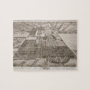 Badminton House in the County of Gloucester, engra Jigsaw Puzzle