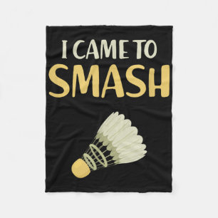 Badminton Humour Funny Shuttle Birdie Sport Fleece Blanket