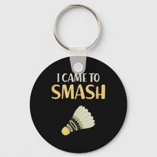 Badminton Humour Funny Shuttle Birdie Sport Key Ring