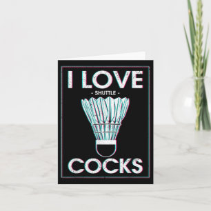 Badminton I Love S Badminton Badminton Player Card