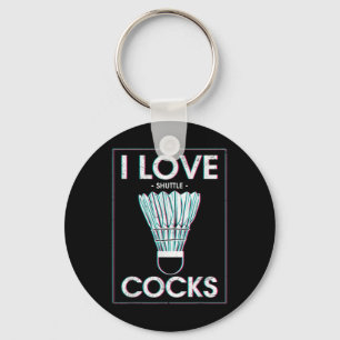 Badminton I Love S Badminton Badminton Player  Key Ring