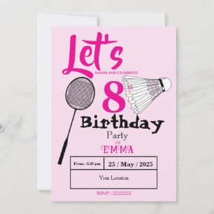 Badminton  invitation