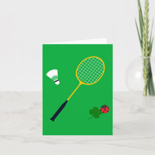 Badminton invitation card