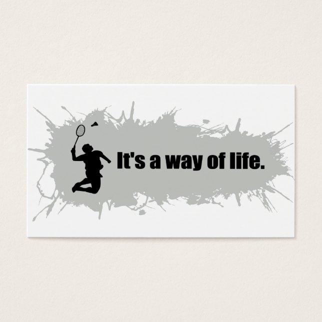 Badminton Is a Way of Life (Front)