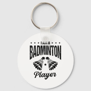 Badminton Is My Life Badminton Player Shuttle  Key Ring