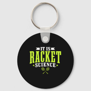 Badminton It Is Racket Science Men Women Funny  Key Ring