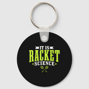 Badminton It Is Racket Science Men Women Funny  Key Ring