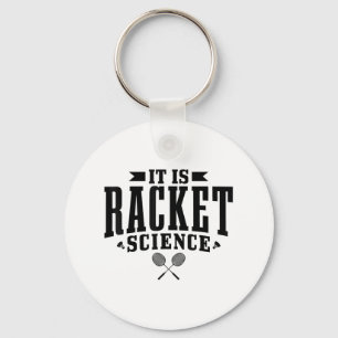 Badminton It Is Racket Science Men Women Funny Key Ring