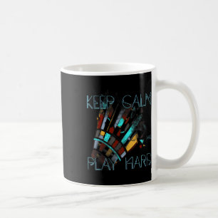 Badminton Keep Calm And Play Hard Sports Coffee Mug