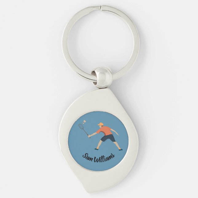 Badminton Key Ring (Front)