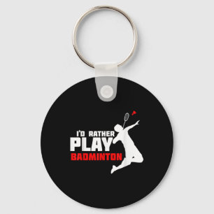 Badminton key ring