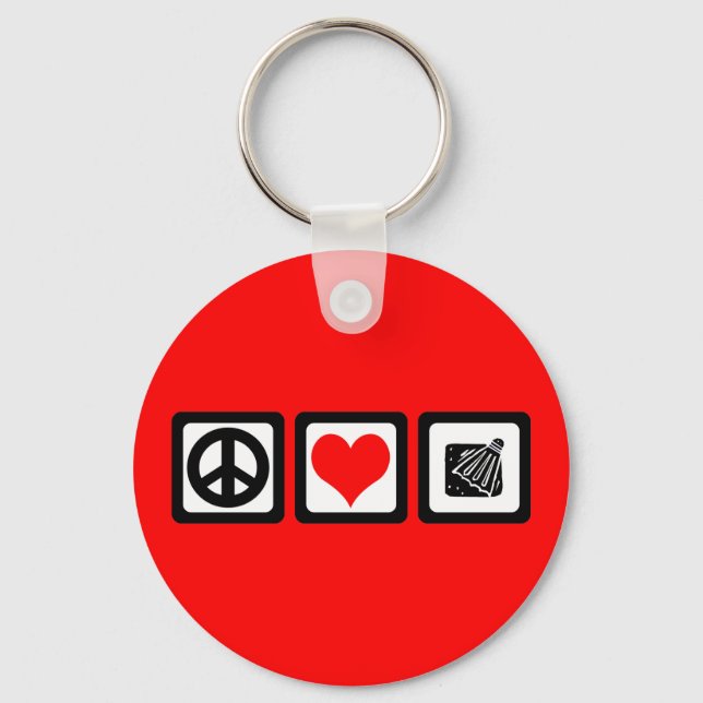 Badminton Key Ring (Front)