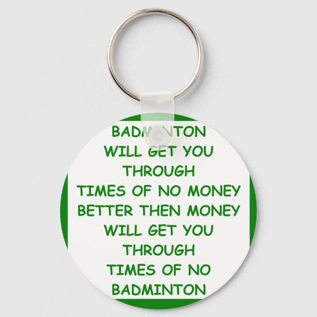 BADMINTON KEY RING (Front)