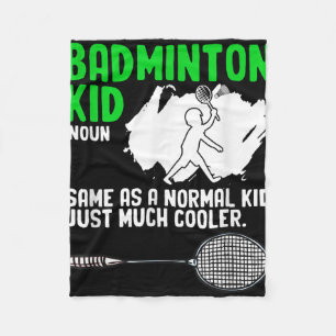Badminton Kid Racket Shuttle Hobby Badminton Playe Fleece Blanket